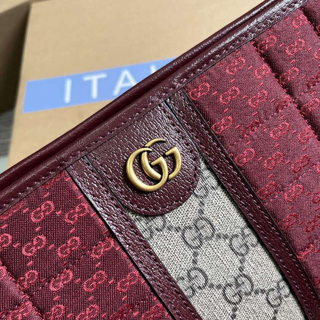 Gucci 751912 Mini GG Canvas Pouch Red - Default Title - View 5
