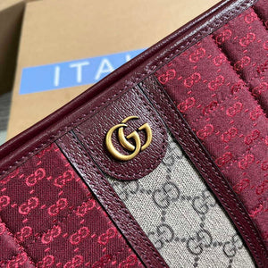 Gucci 751912 Mini GG Canvas Pouch Red - Default Title - View 5