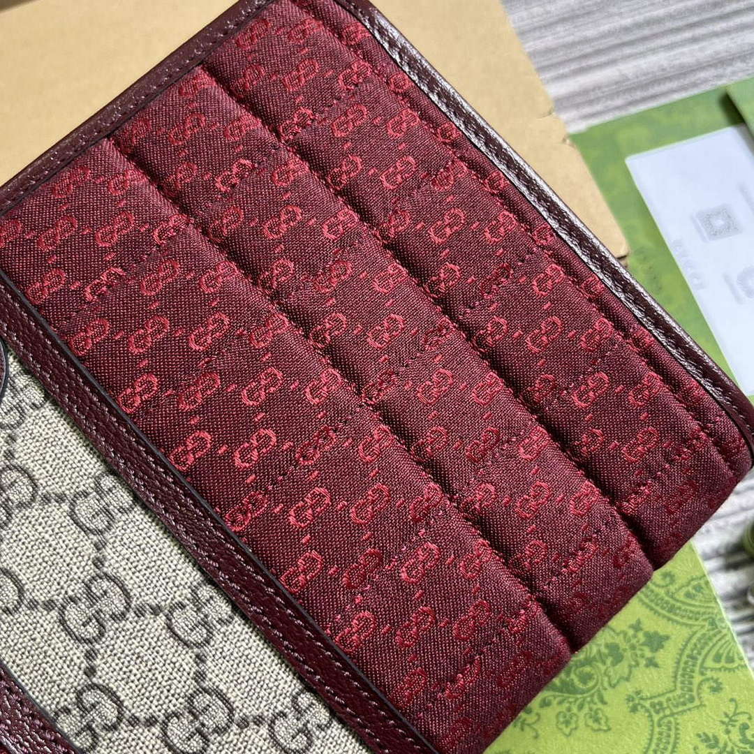 Gucci 751912 Mini GG Canvas Pouch Red - Default Title - View 6