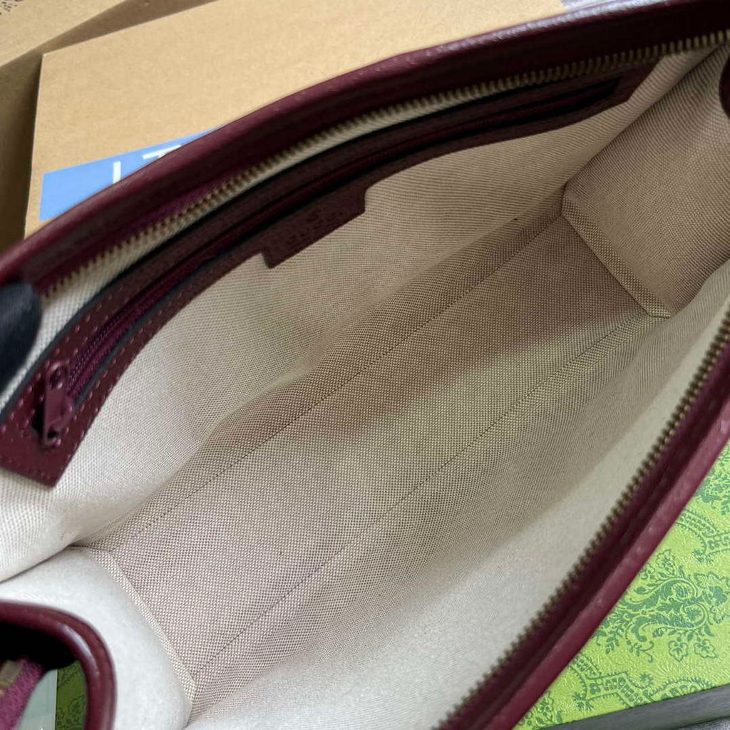 Gucci 751912 Mini GG Canvas Pouch Red