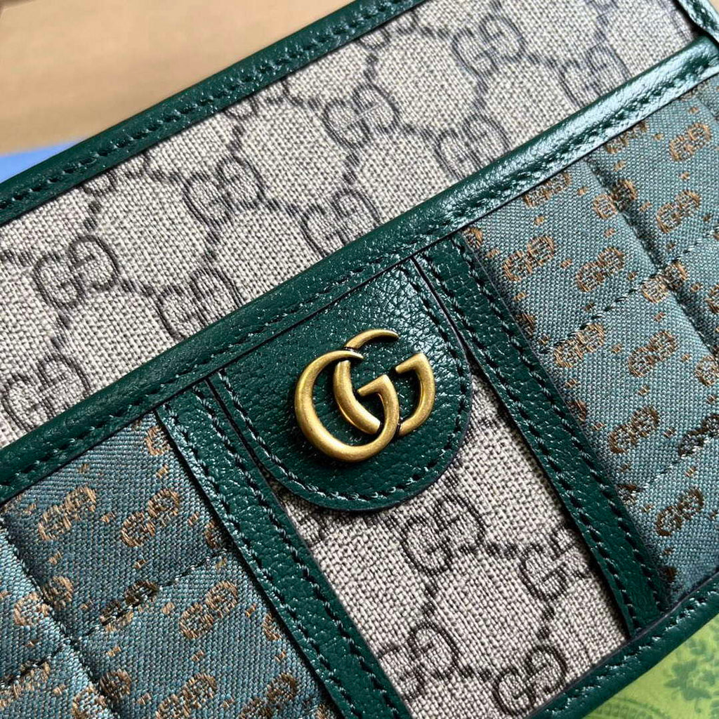 Gucci 751914 Mini GG Canvas Mini Shoulder Bag Green