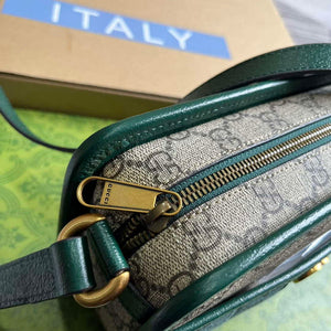 Gucci 751914 Mini GG Canvas Mini Shoulder Bag Green - Default Title - View 6
