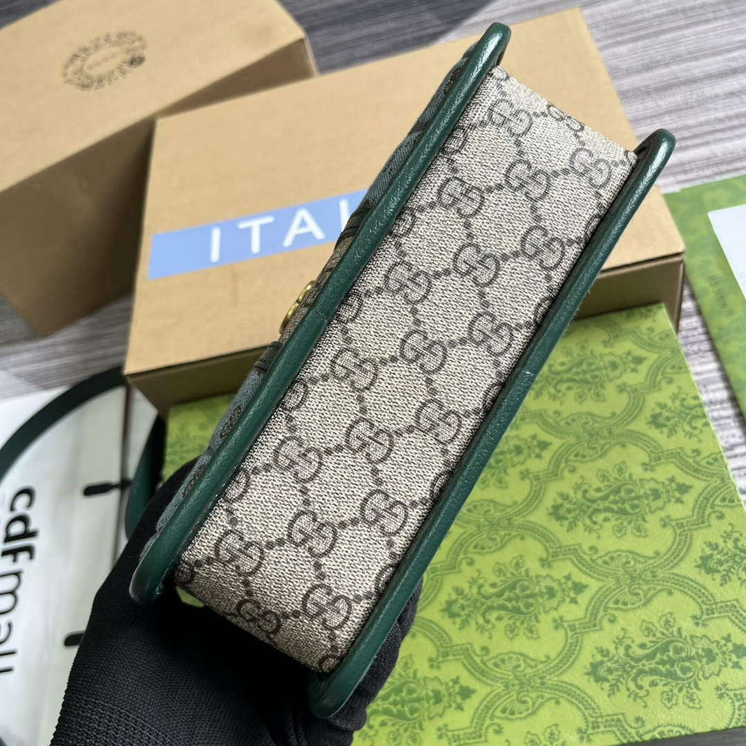 Gucci 751914 Mini GG Canvas Mini Shoulder Bag Green