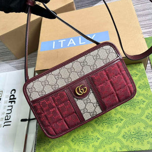 Gucci 751914 Mini GG Canvas Mini Shoulder Bag Red - Default Title - View 4