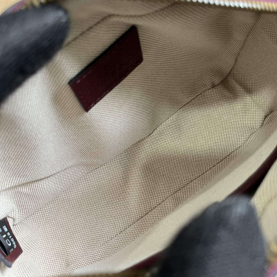 Gucci 751914 Mini GG Canvas Mini Shoulder Bag Red
