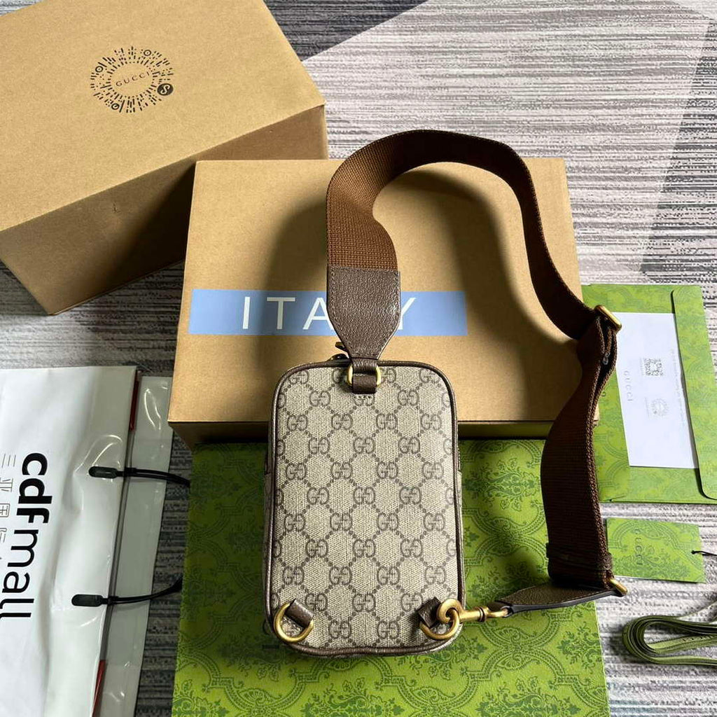 Gucci 752565 Ophidia GG Mini Bag Brown