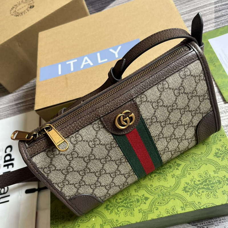 Gucci 752581 Ophidia GG Messenger Bag Brown - Default Title - View 7