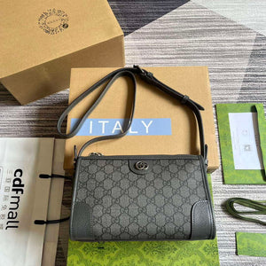 Gucci 752581 Ophidia GG Messenger Bag Grey - Default Title - View 1
