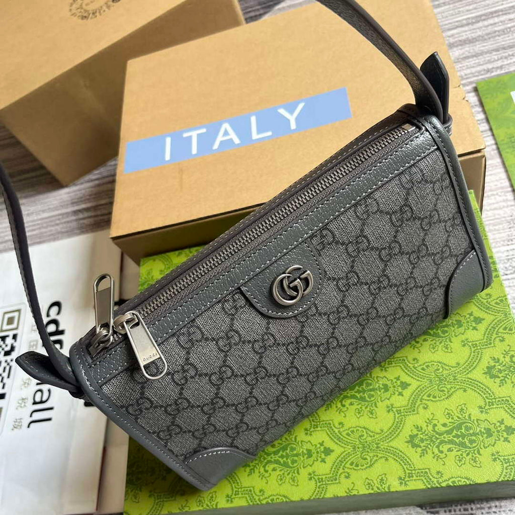 Gucci 752581 Ophidia GG Messenger Bag Grey