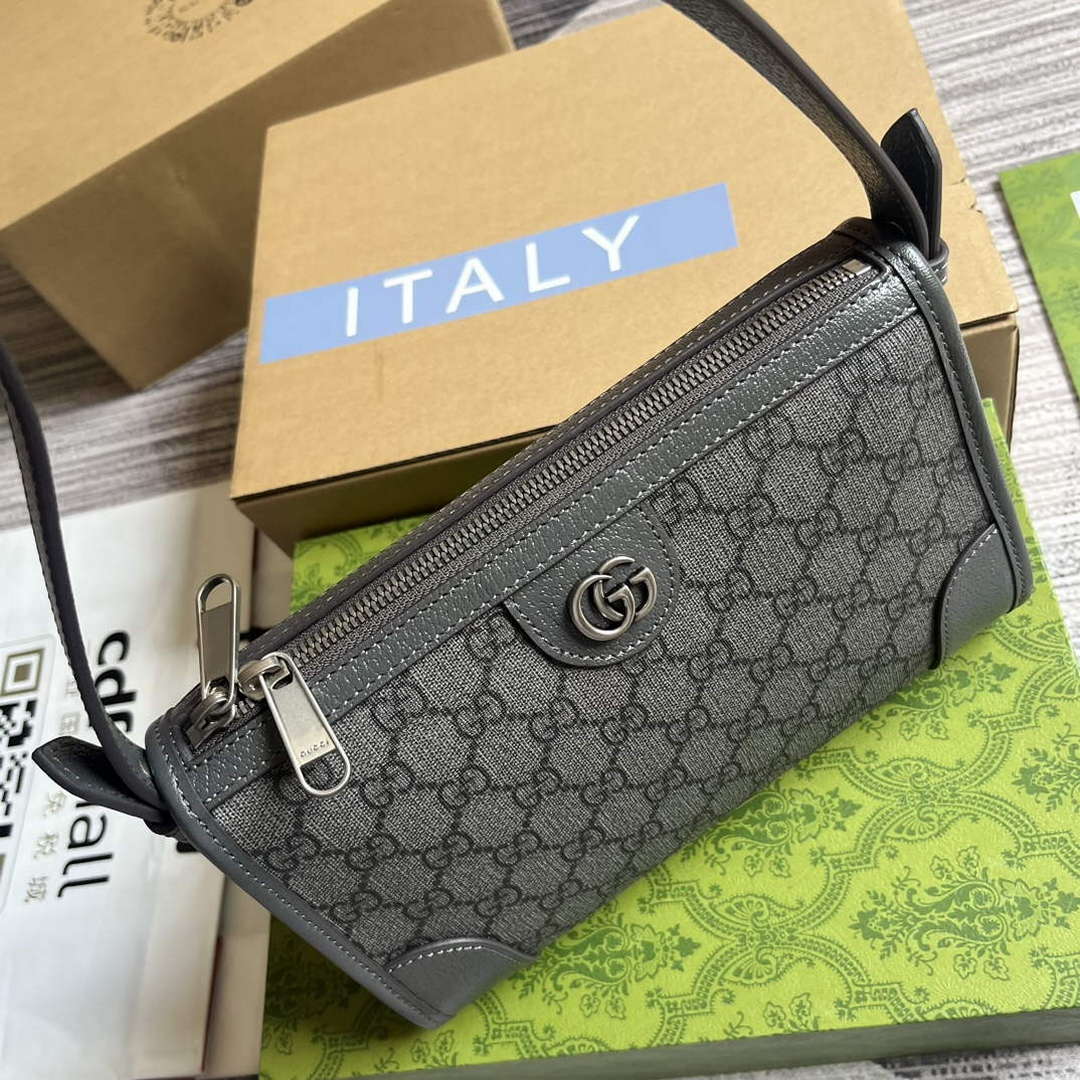 Gucci 752581 Ophidia GG Messenger Bag Grey