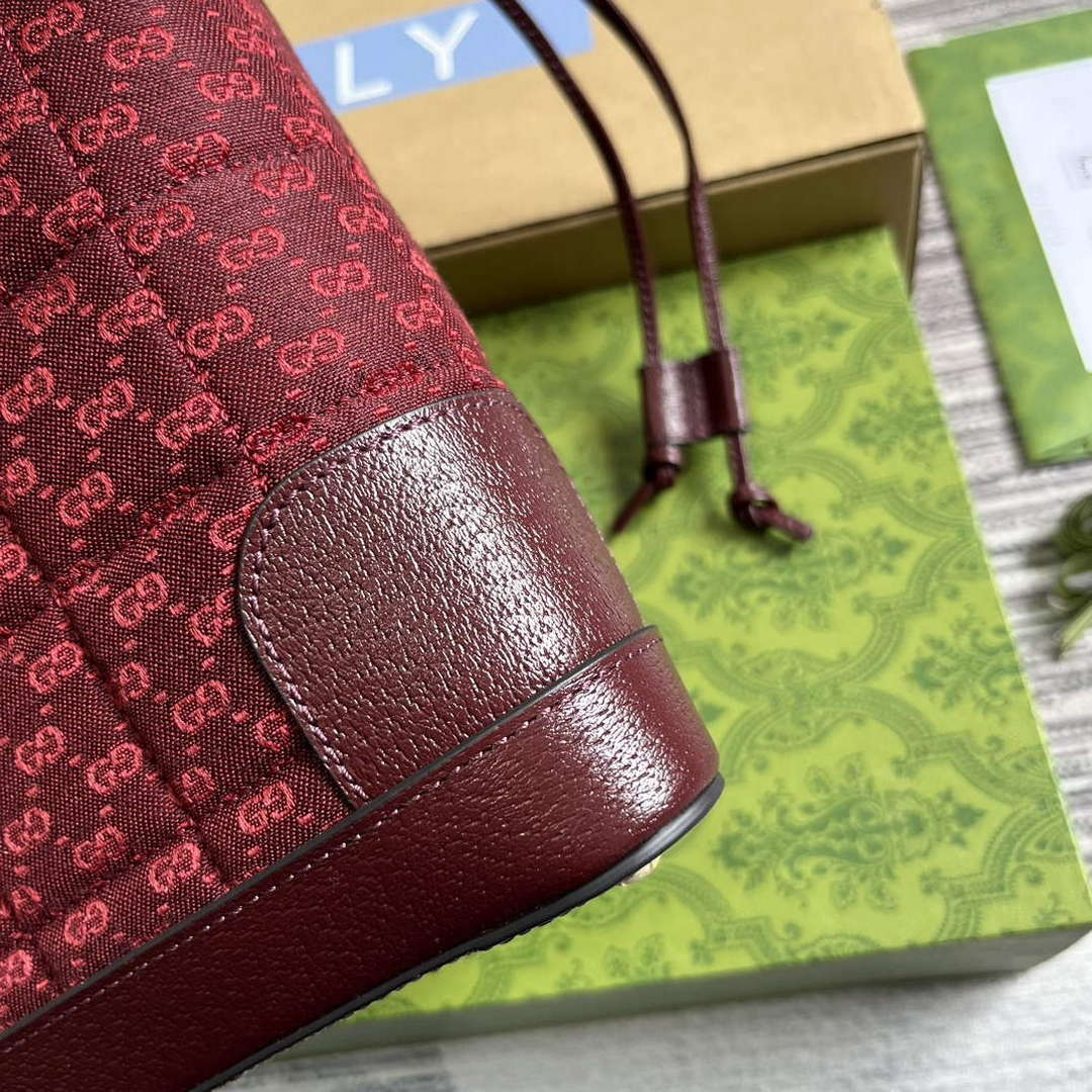 Gucci 752583 Ophidia GG Bucket Bag Red - Default Title - View 7