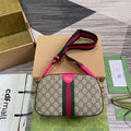 Gucci 752591 Ophidia GG Small Crossbody Bag Fuchsia - Default Title - View 1
