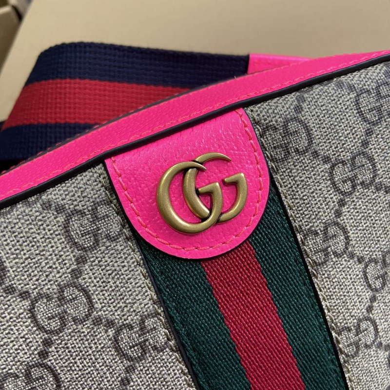 Gucci 752591 Ophidia GG Small Crossbody Bag Fuchsia - Default Title - View 6