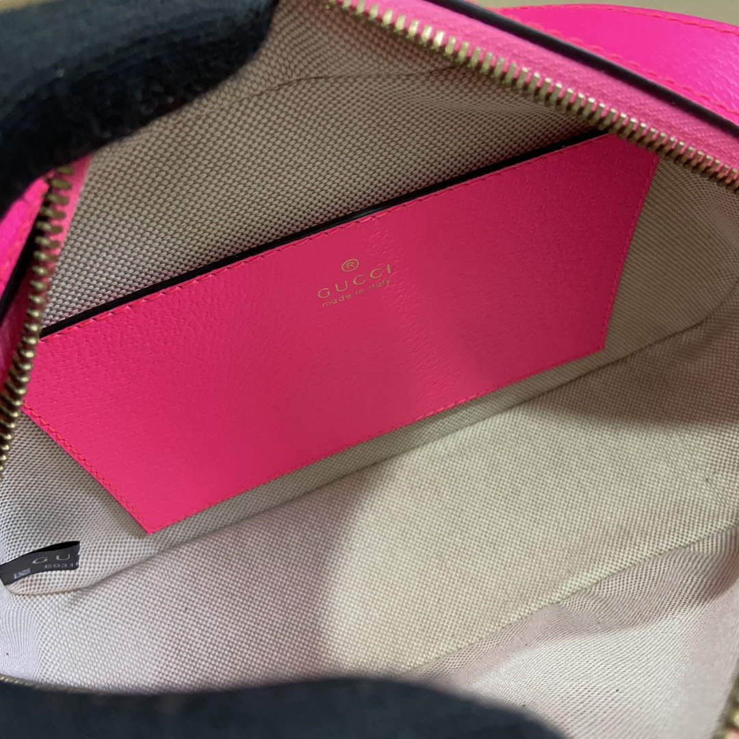 Gucci 752591 Ophidia GG Small Crossbody Bag Fuchsia