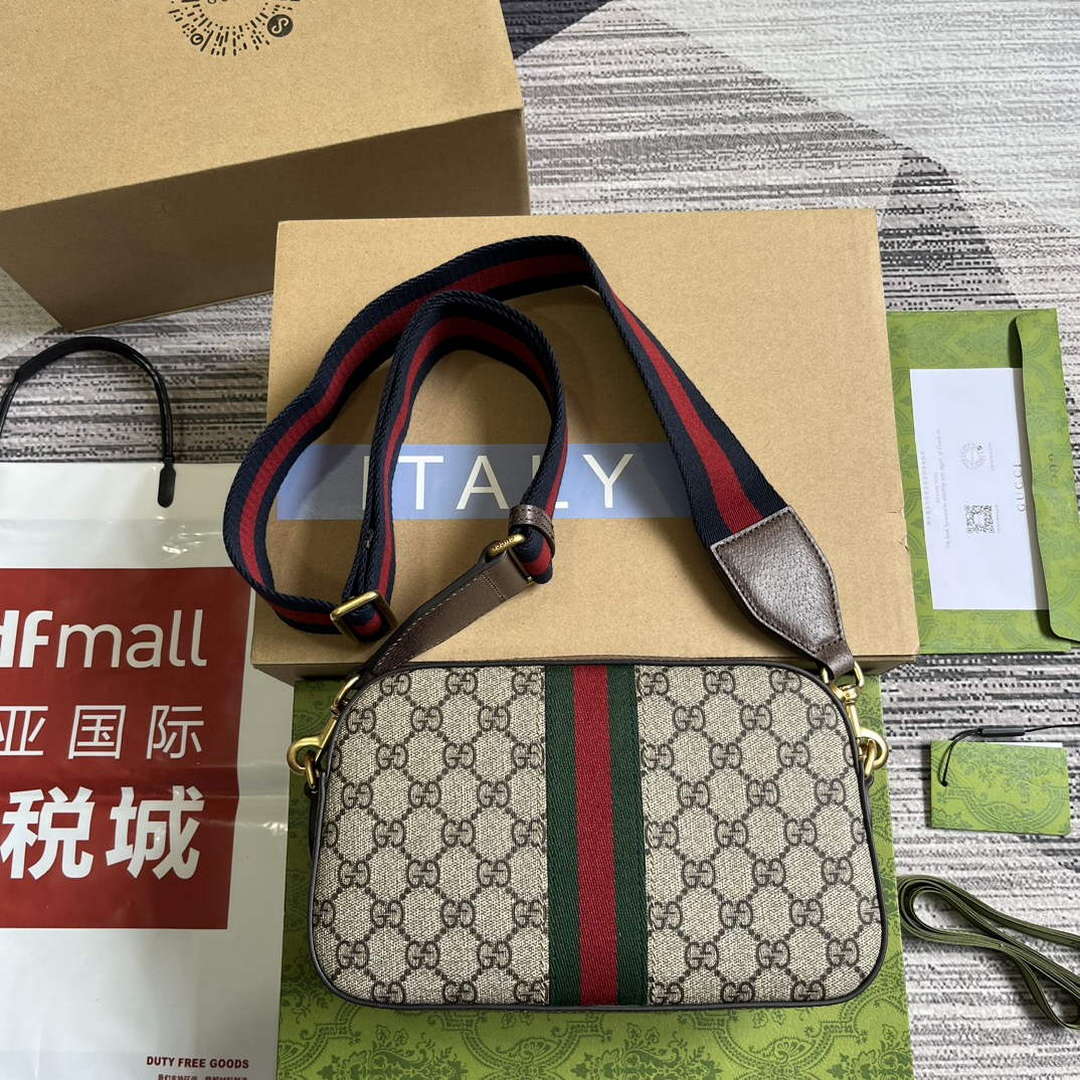 Gucci 752591 Ophidia Gg Small Shoulder Bag Brown - Default Title - View 2