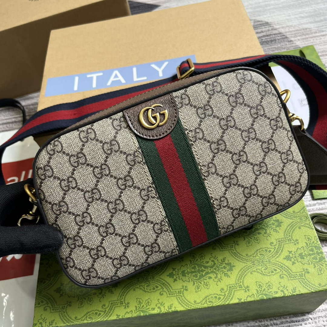 Gucci 752591 Ophidia Gg Small Shoulder Bag Brown - Default Title - View 4