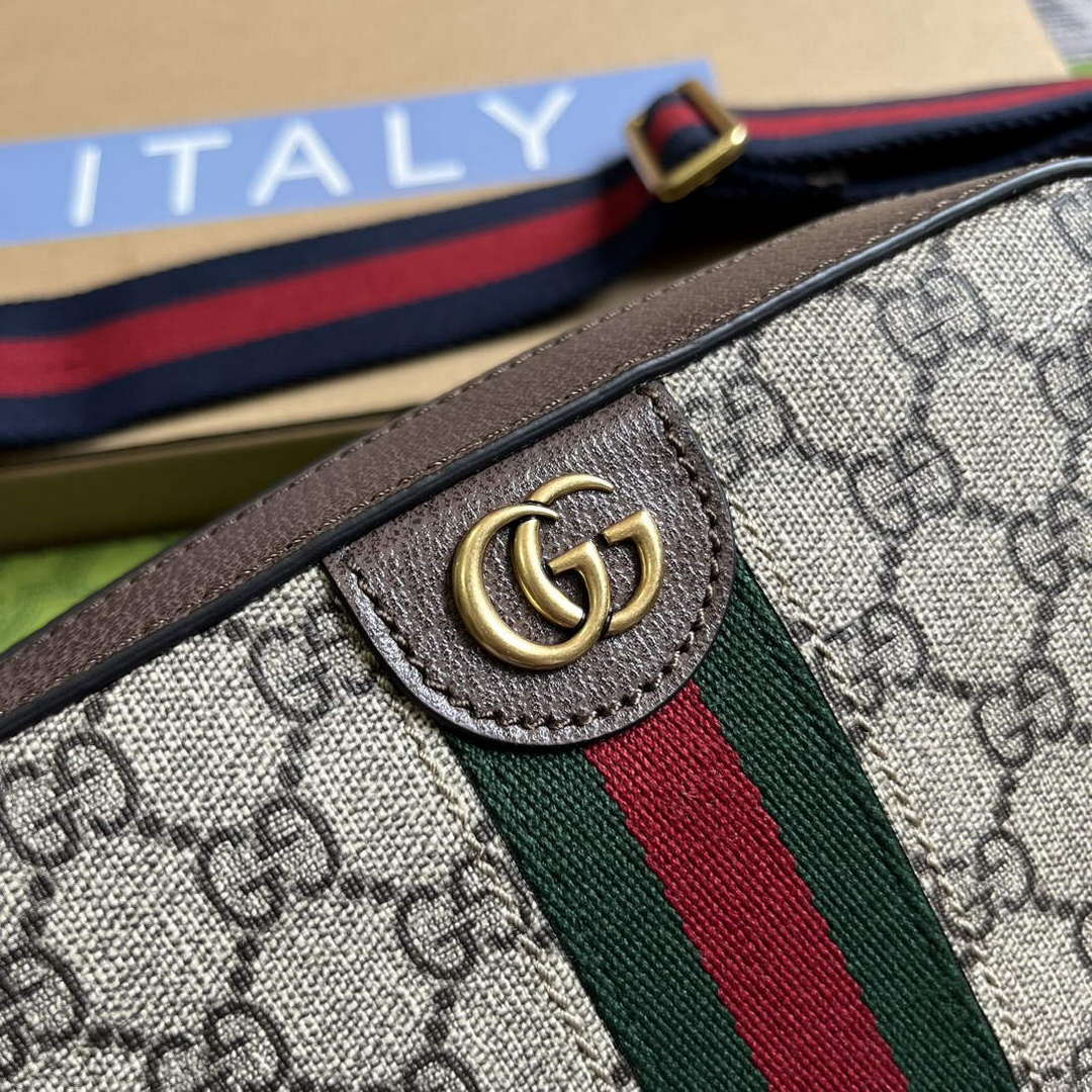 Gucci 752591 Ophidia Gg Small Shoulder Bag Brown - Default Title - View 5
