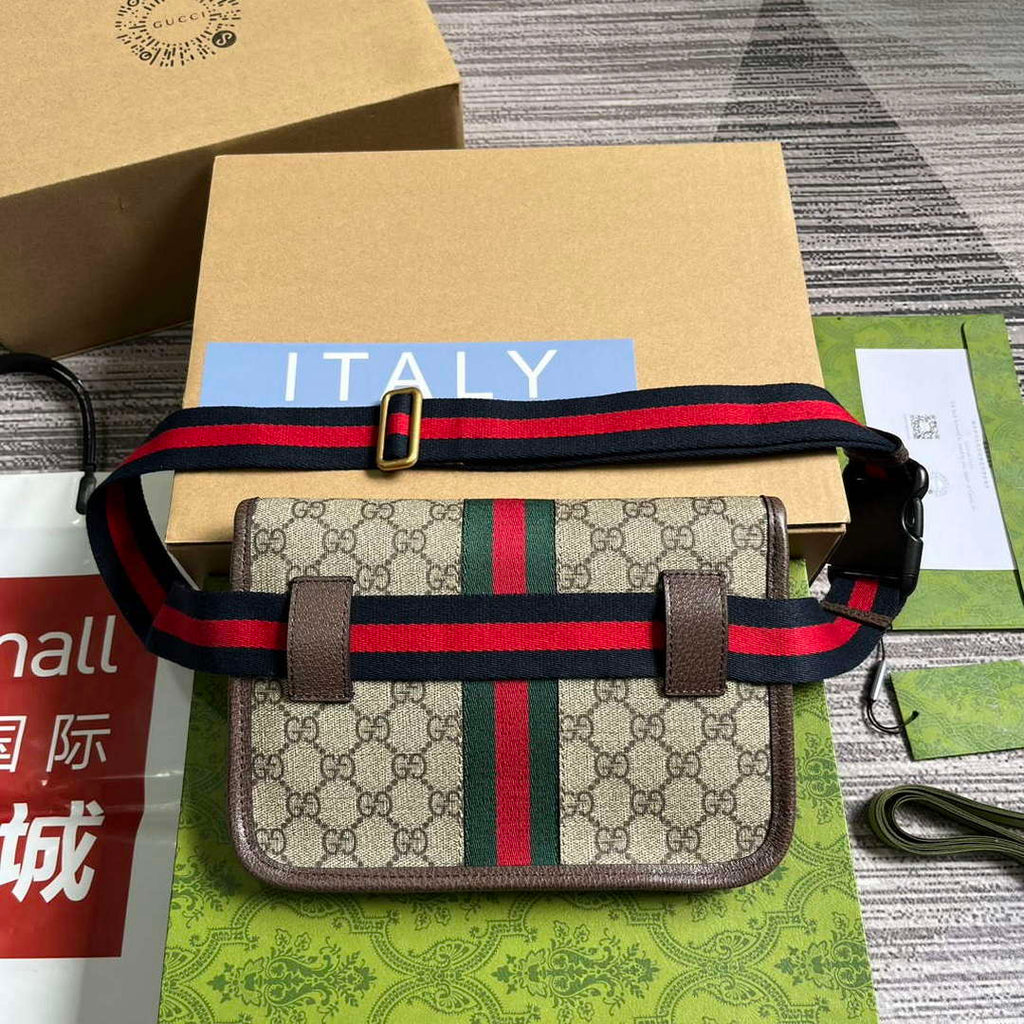 Gucci 752597 Ophidia GG Small Belt Bag Brown