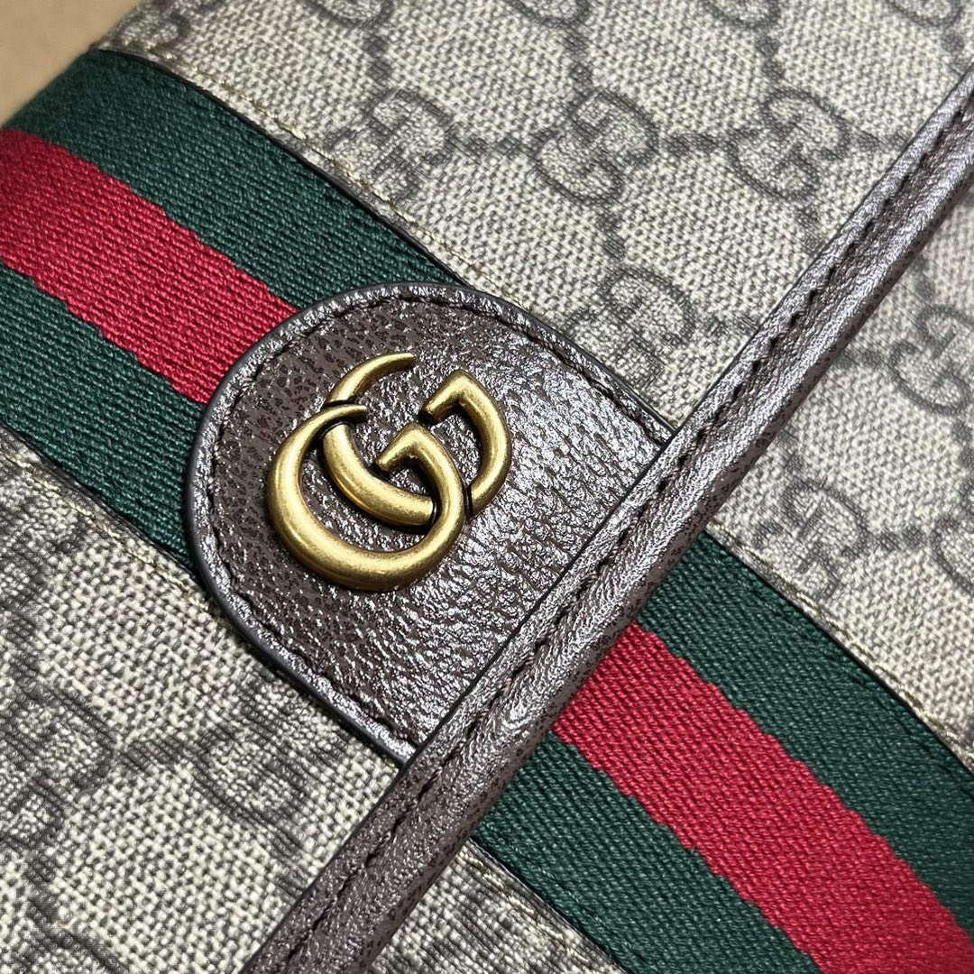 Gucci 752597 Ophidia GG Small Belt Bag Brown - Default Title - View 6