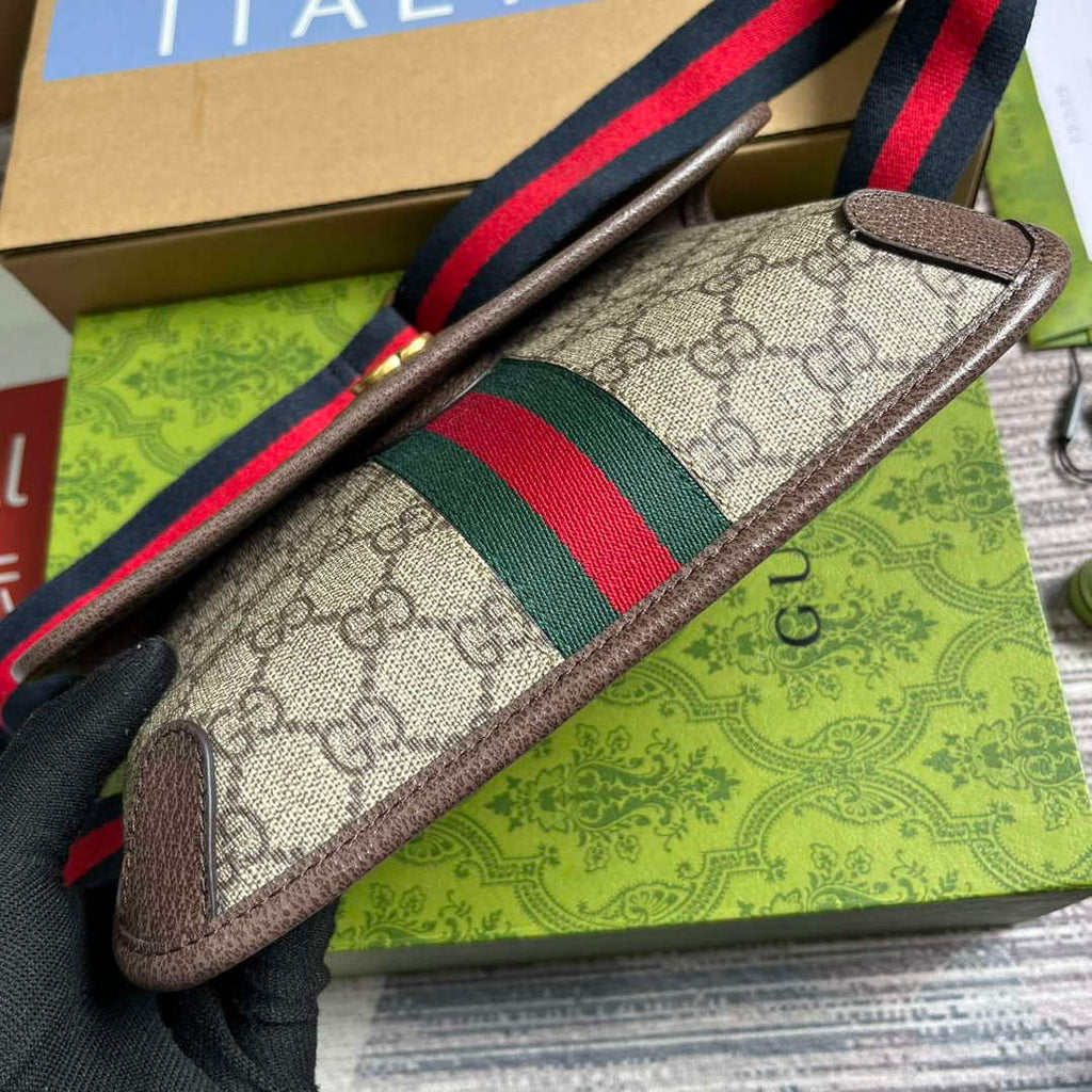 Gucci 752597 Ophidia GG Small Belt Bag Brown