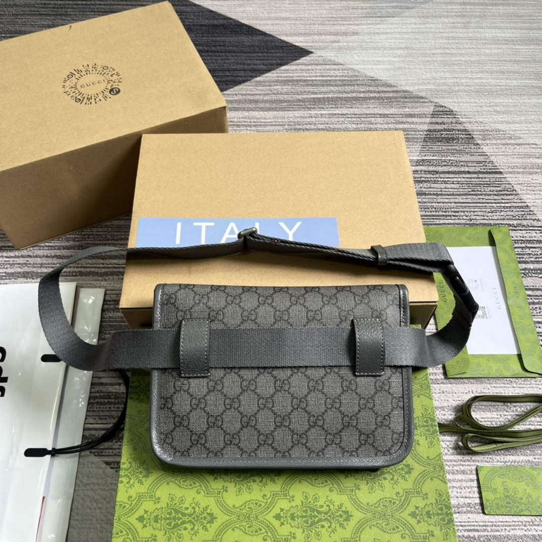 Gucci 752597 Ophidia GG Small Belt Bag Grey - Default Title - View 2