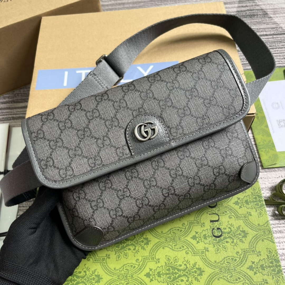 Gucci 752597 Ophidia GG Small Belt Bag Grey - Default Title - View 4