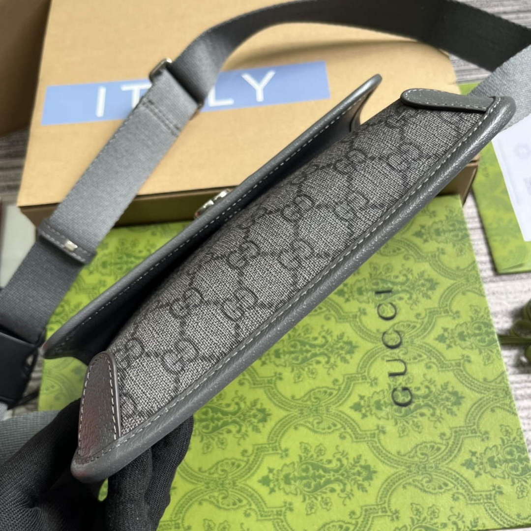 Gucci 752597 Ophidia GG Small Belt Bag Grey - Default Title - View 6