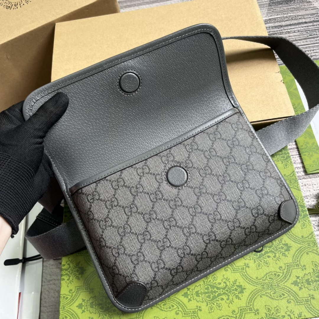 Gucci 752597 Ophidia GG Small Belt Bag Grey - Default Title - View 8