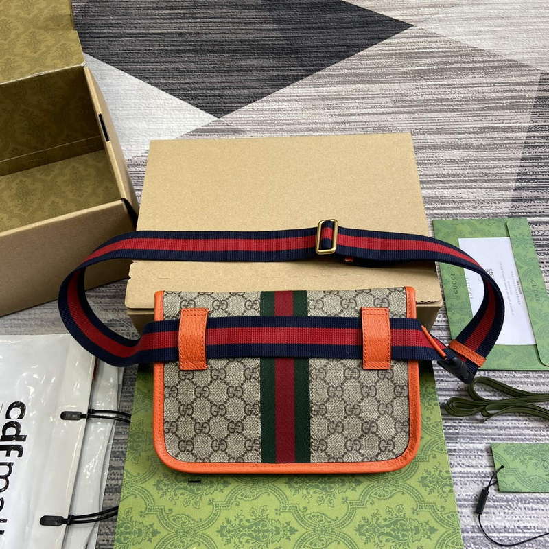 Gucci 752597 Ophidia GG Small Belt Bag Orange