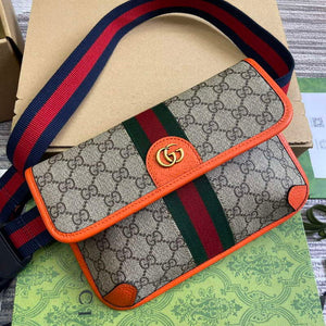 Gucci 752597 Ophidia GG Small Belt Bag Orange - Default Title - View 4