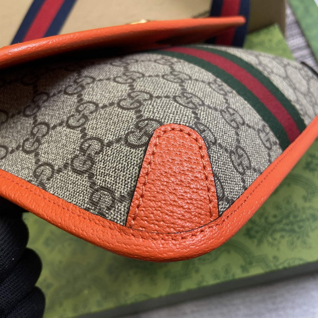 Gucci 752597 Ophidia GG Small Belt Bag Orange