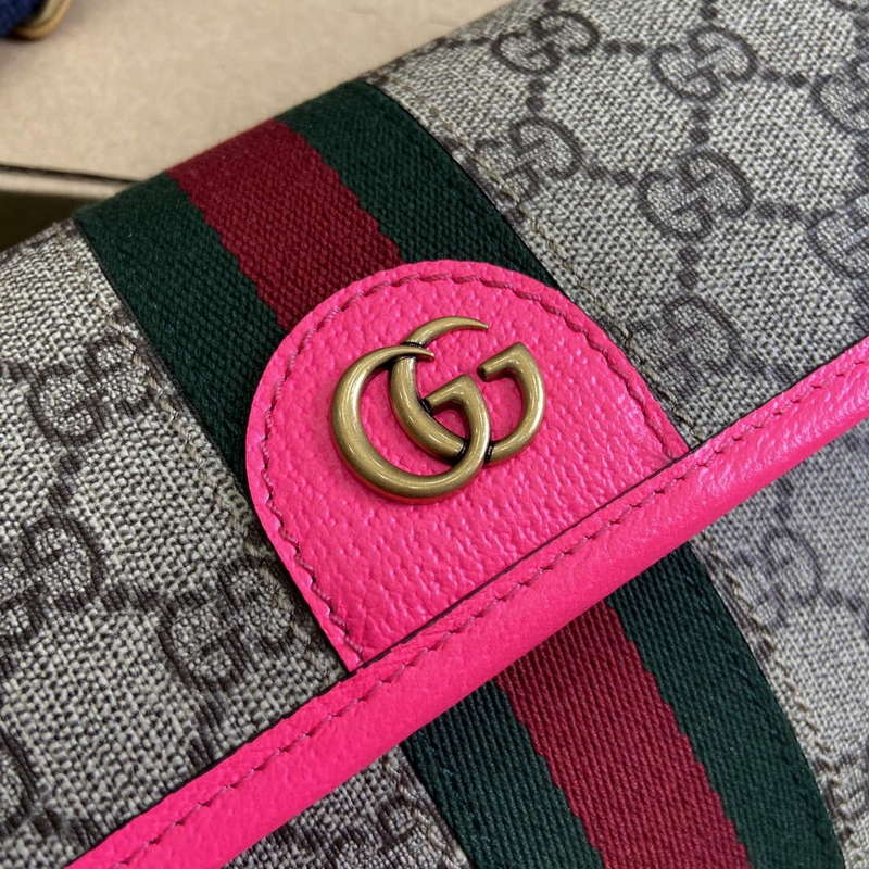 Gucci 752597 Ophidia GG Small Belt Bag Rose red - Default Title - View 5