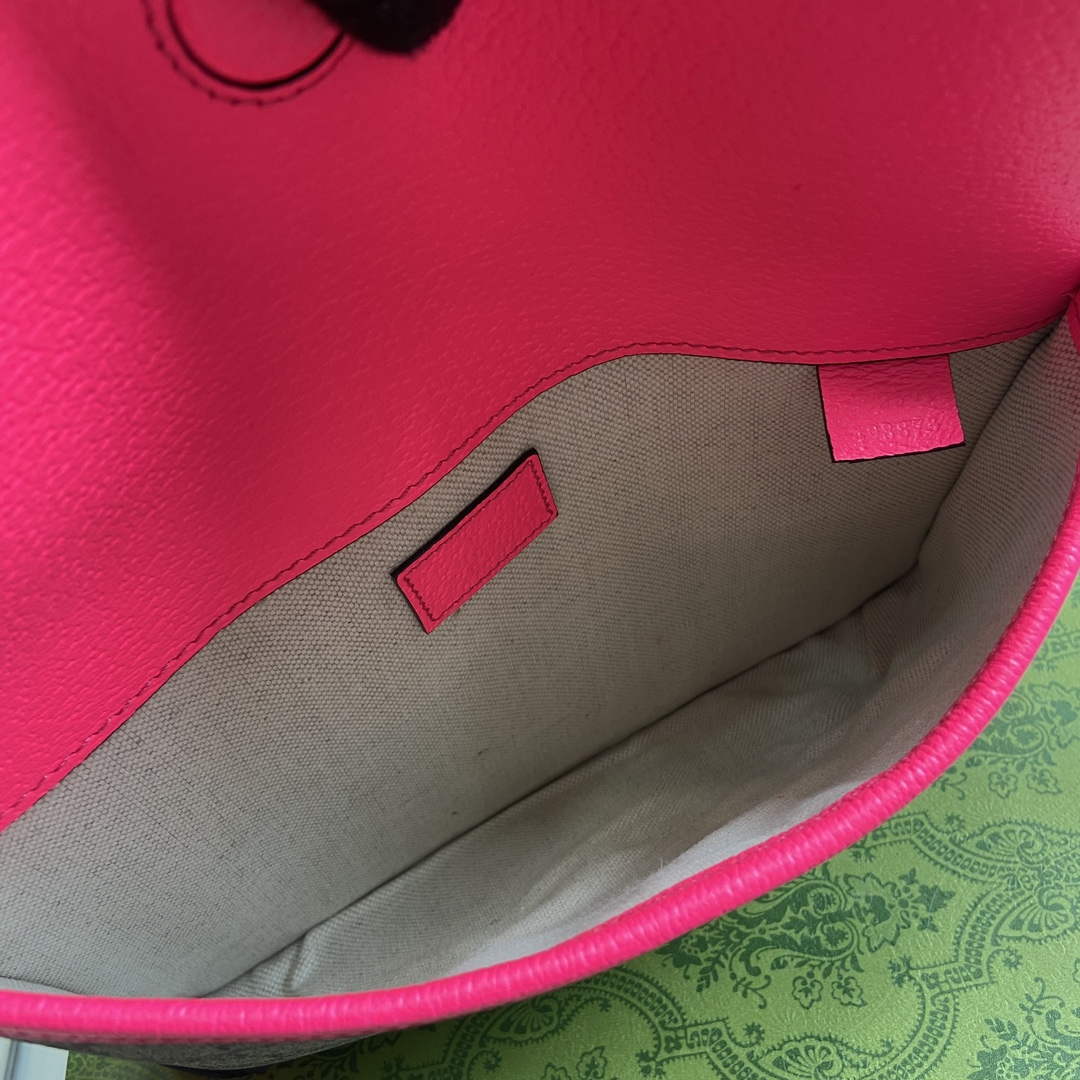 Gucci 752597 Ophidia GG Small Belt Bag Rose red - Default Title - View 9