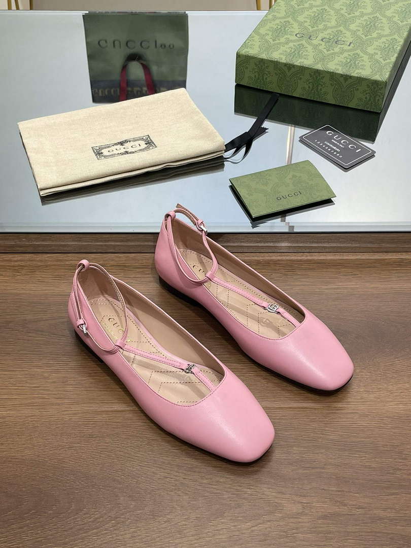Gucci 754136 Women's Double G Ballet Flat G38266 - US 4=Euro 35 - View 2