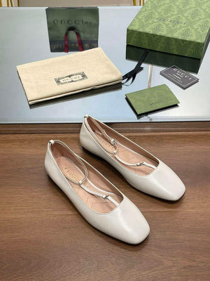 Gucci 754136 Women's Double G Ballet Flat G38268 - US 4=Euro 35 - View 3