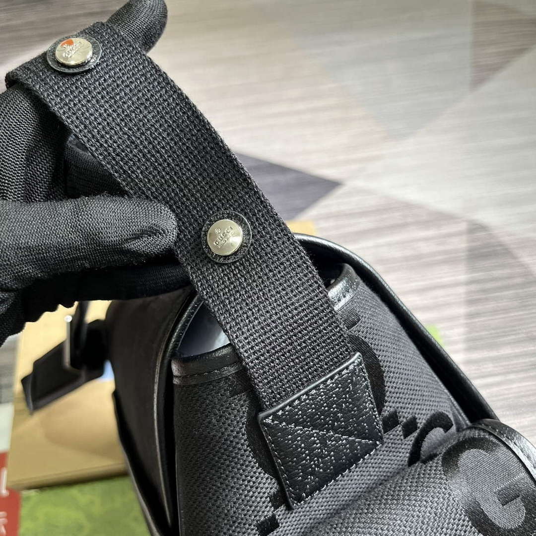Gucci 756726 Jumbo GG Baby Changing Bag Black