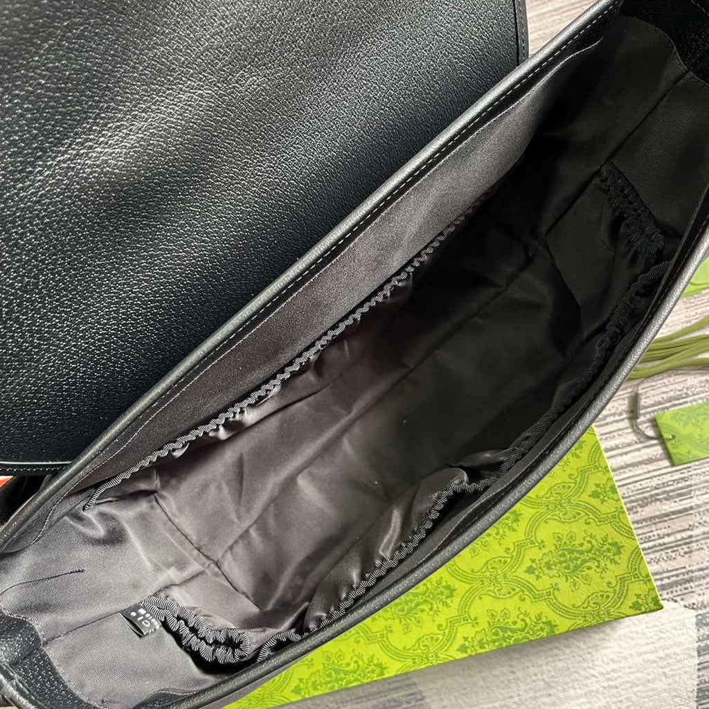 Gucci 756726 Jumbo GG Baby Changing Bag Black