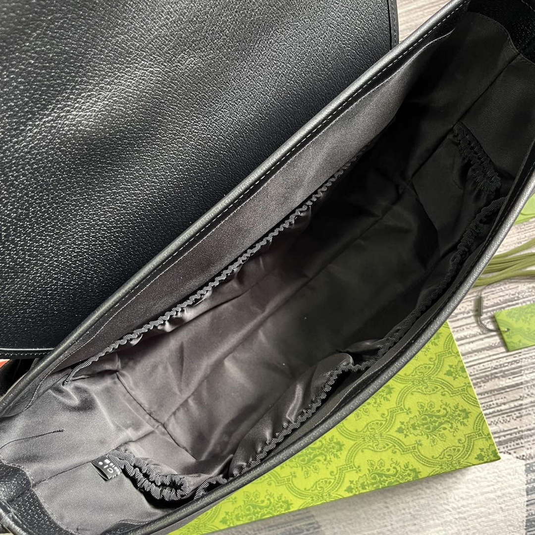 Gucci 756726 Jumbo GG Baby Changing Bag Black