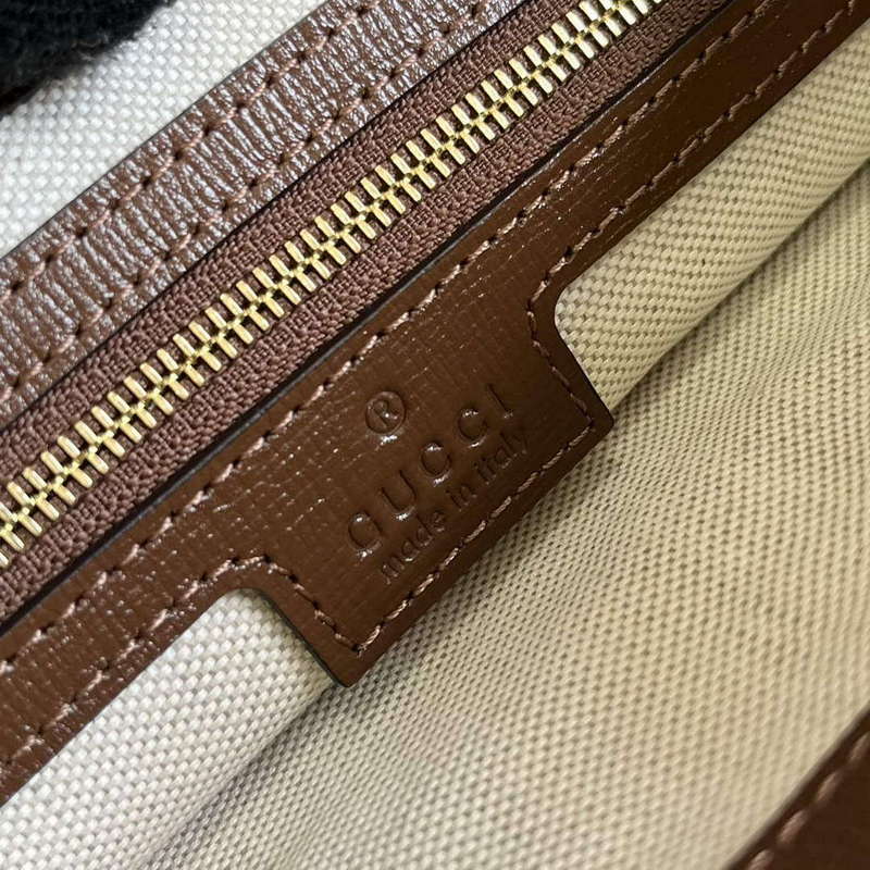 Gucci 760021 Messenger Bag With Interlocking G Brown