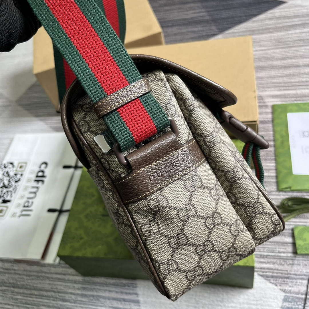 Gucci 760123 GG Messenger Bag Bronw - Default Title - View 3