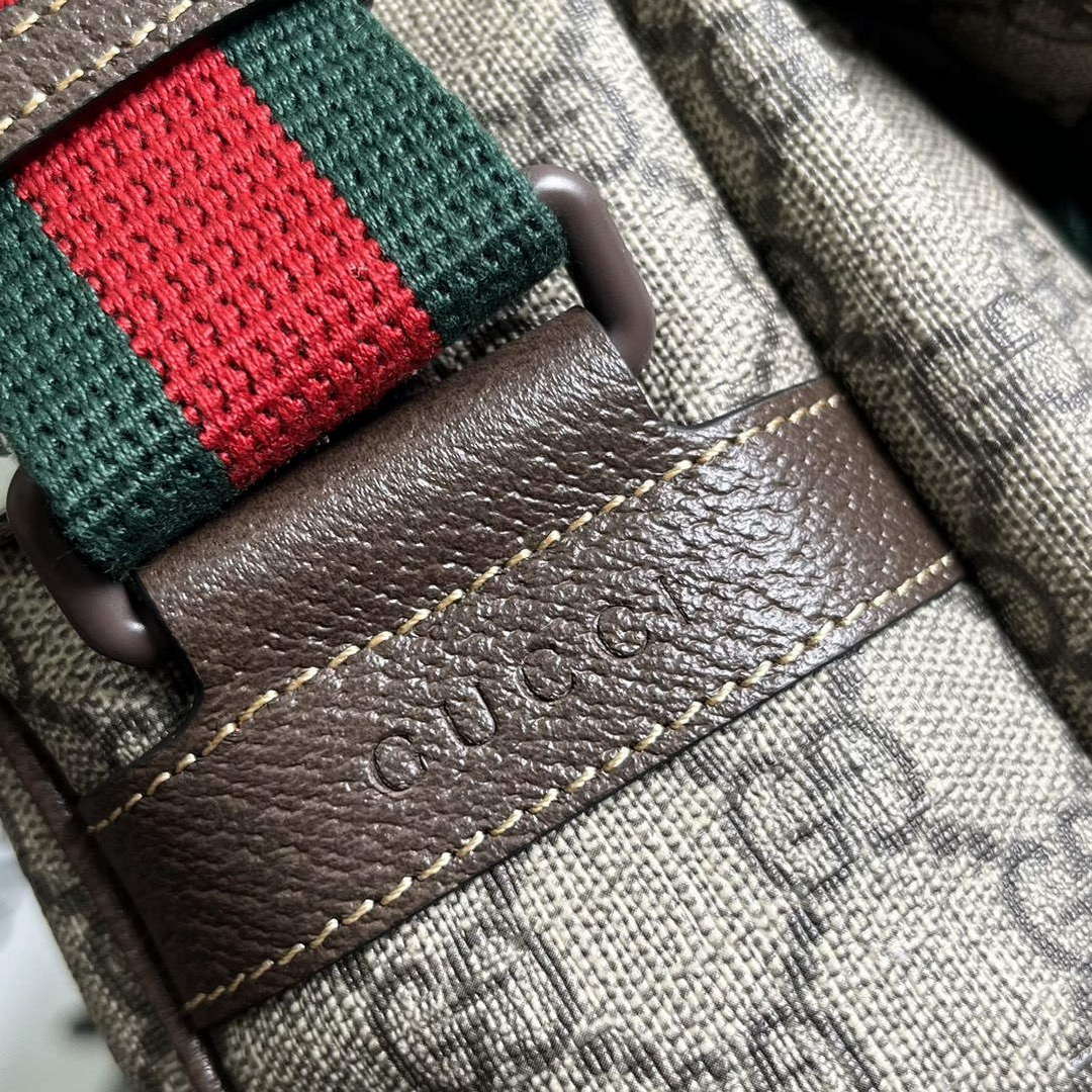 Gucci 760123 GG Messenger Bag Bronw