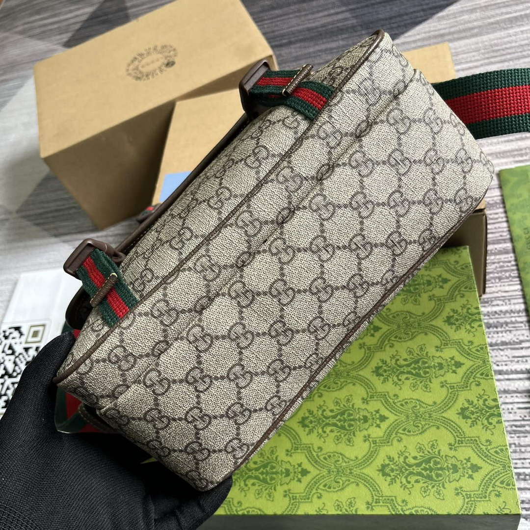 Gucci 760123 GG Messenger Bag Bronw - Default Title - View 6