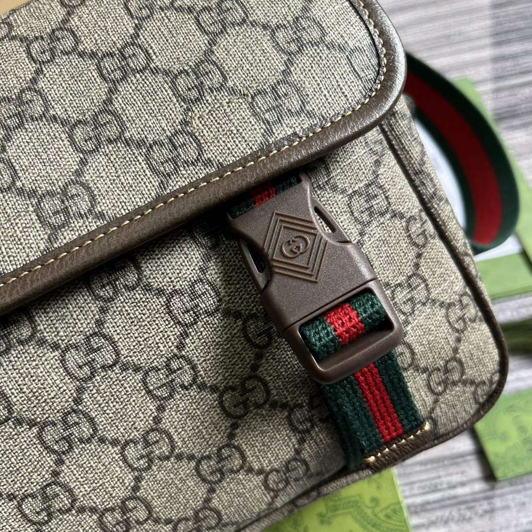 Gucci 760123 GG Messenger Bag Bronw - Default Title - View 7