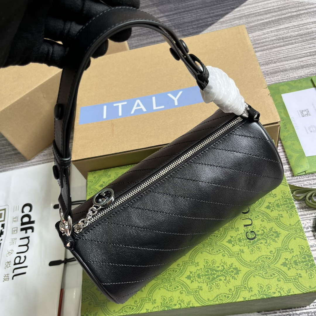 Gucci 760169 Gucci Blondie Small Shoulder Bag Black - Default Title - View 4