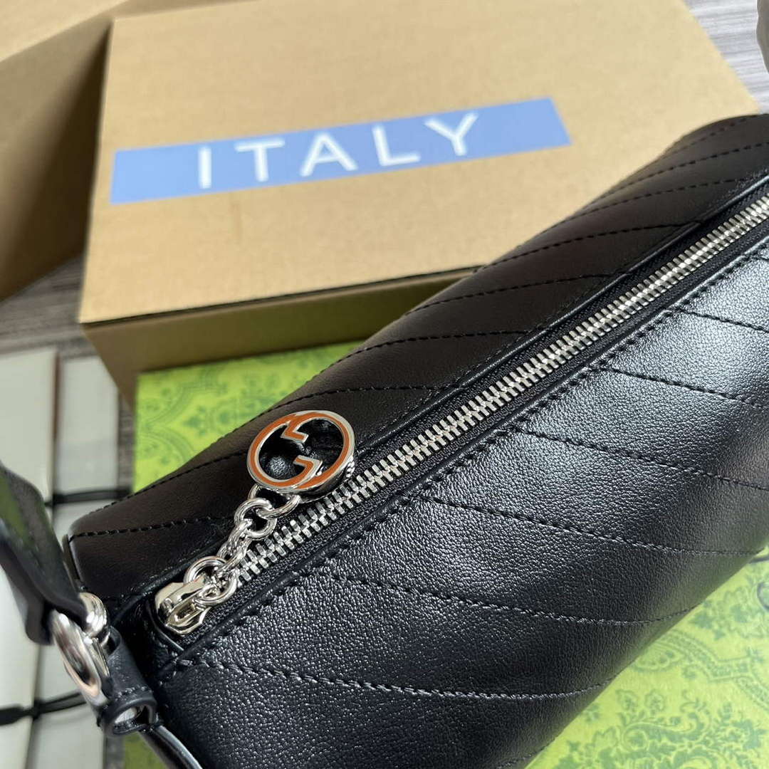 Gucci 760169 Gucci Blondie Small Shoulder Bag Black