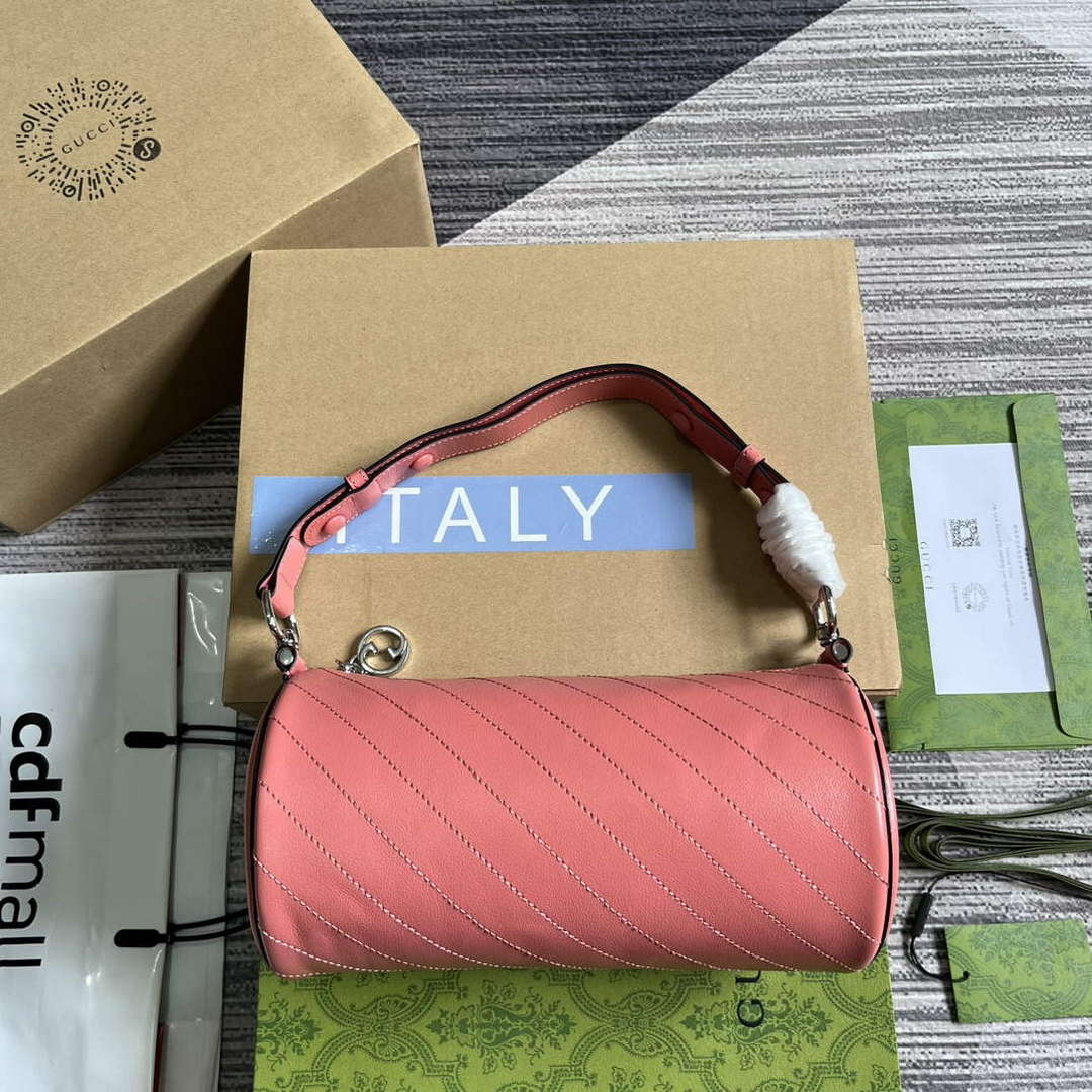 Gucci 760169 Gucci Blondie Small Shoulder Bag Pink - Default Title - View 1