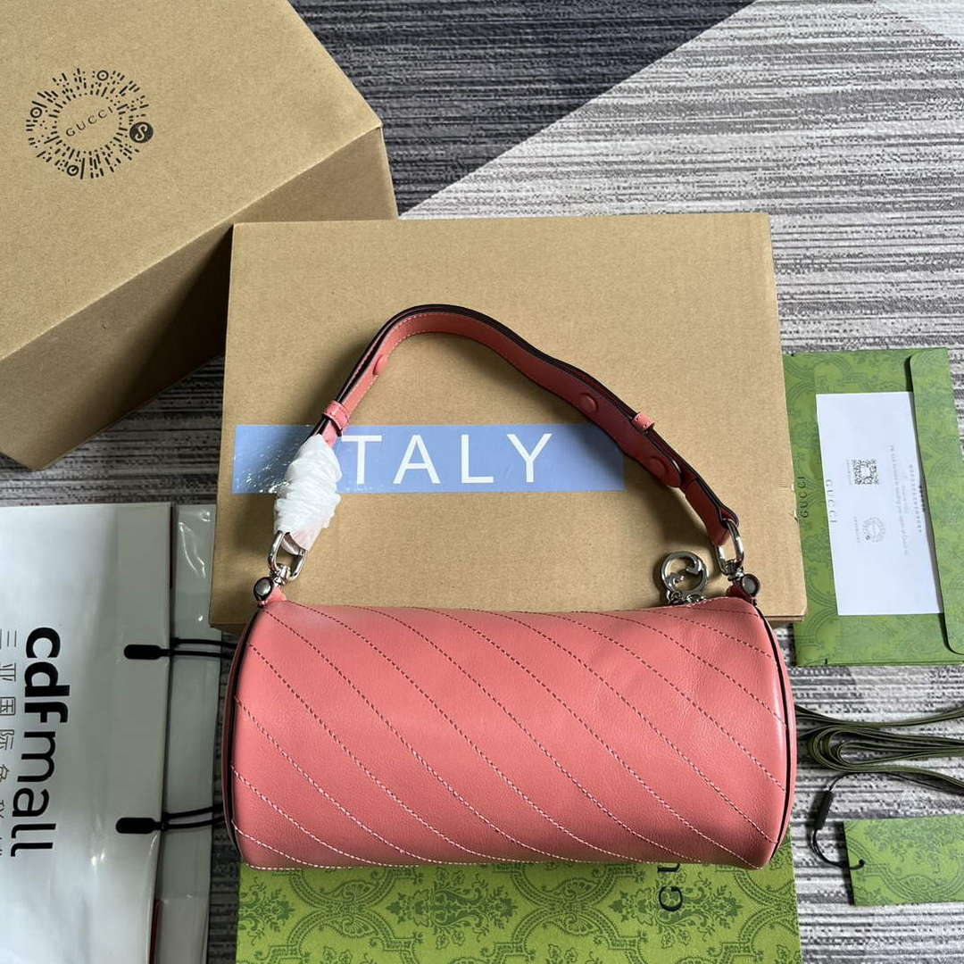 Gucci 760169 Gucci Blondie Small Shoulder Bag Pink - Default Title - View 2