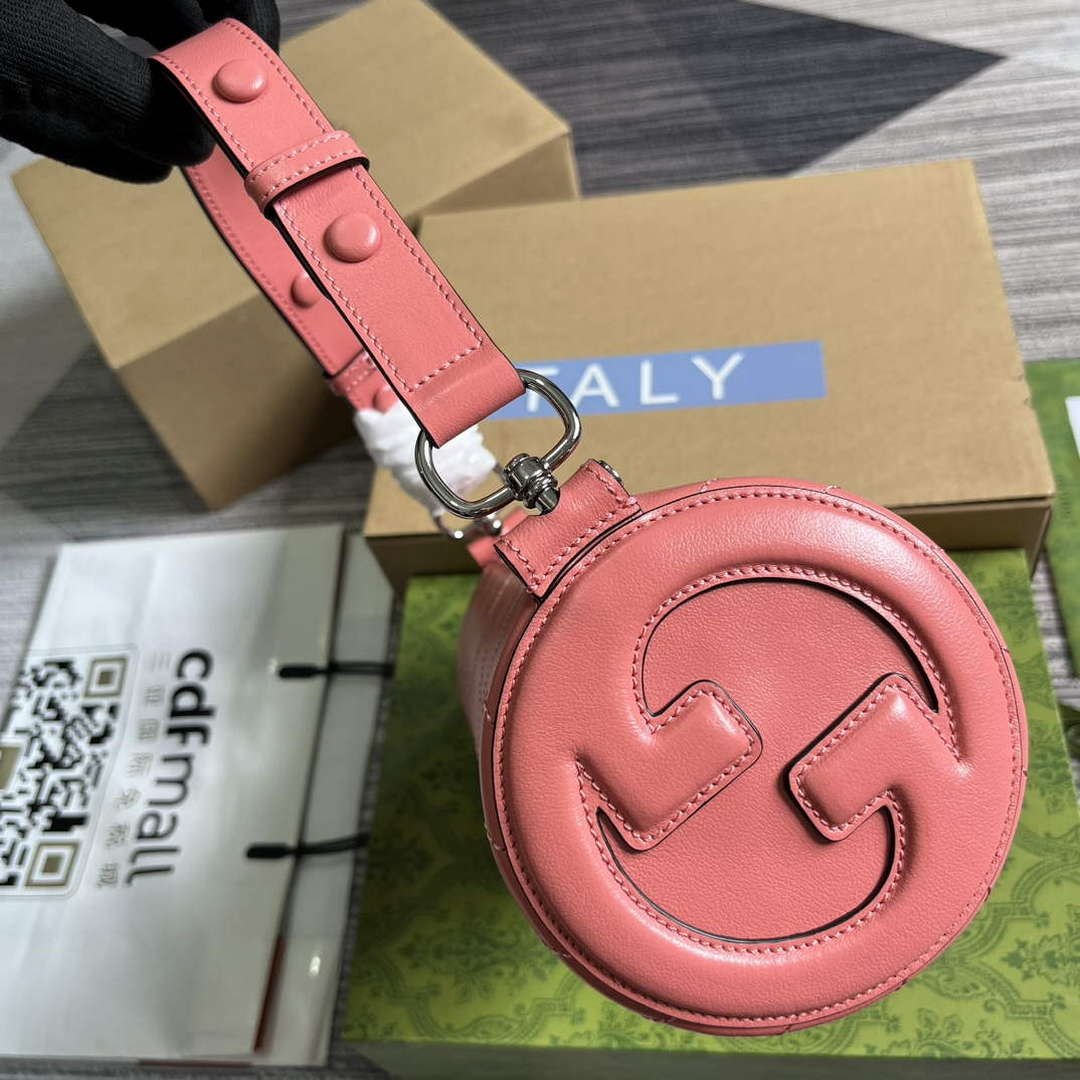 Gucci 760169 Gucci Blondie Small Shoulder Bag Pink - Default Title - View 3