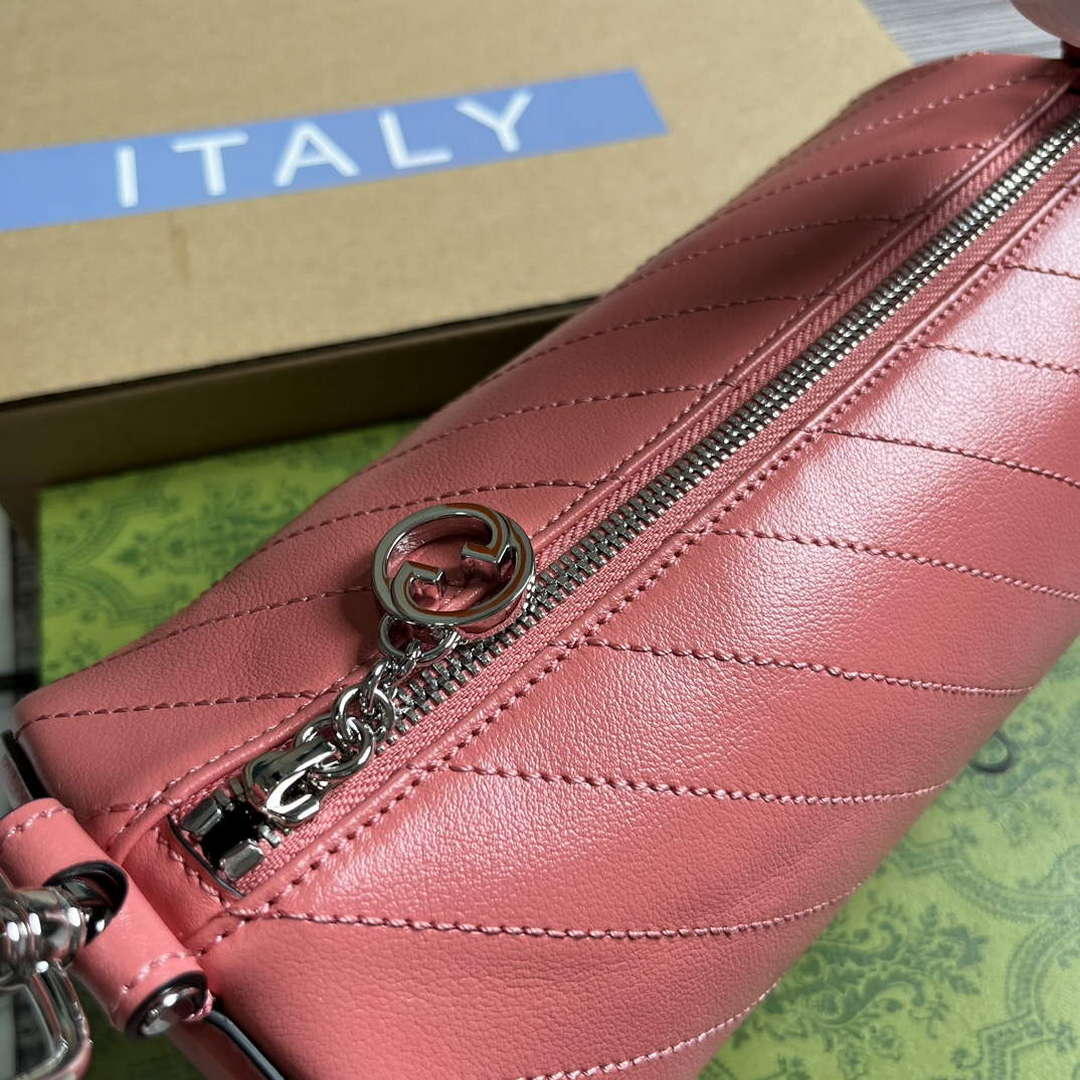 Gucci 760169 Gucci Blondie Small Shoulder Bag Pink - Default Title - View 5