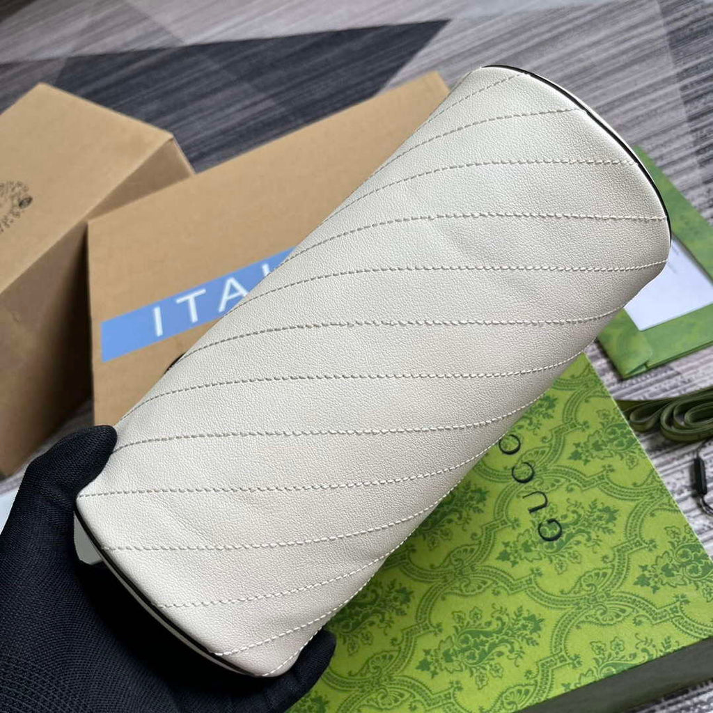 Gucci 760169 Gucci Blondie Small Shoulder Bag White